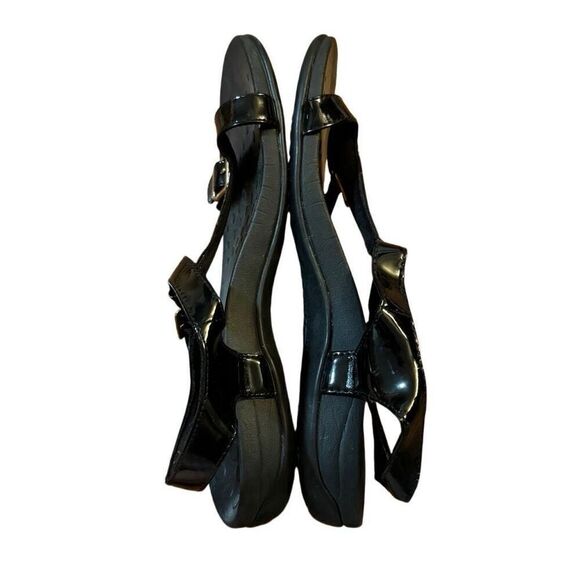 Vionic Adriane Sandal Black Patent Adjustable Straps Size 8 Women’s - Picture 3 of 6